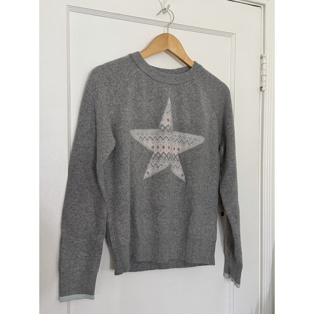 Michael Stars 'Eco Star Jacquard' Cashmere Blend Sweater Women’s Small NWT